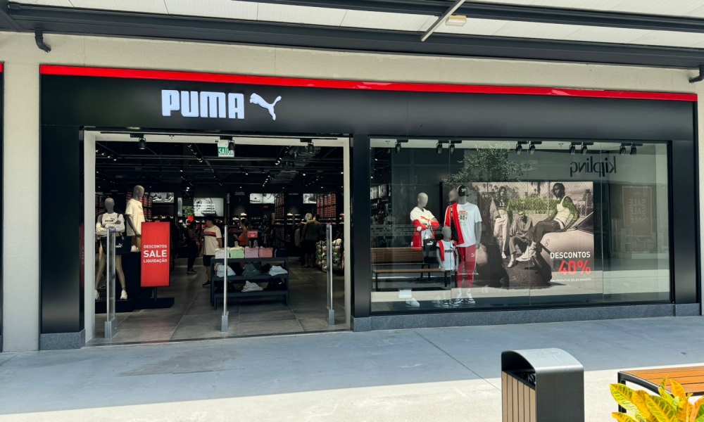 Primeira unidade da loja Puma em SC é aberta no I Fashion Outlet