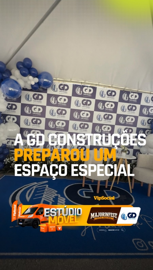 A GD Construções preparou um espaço especial para receber os clientes durante a Major In Fest