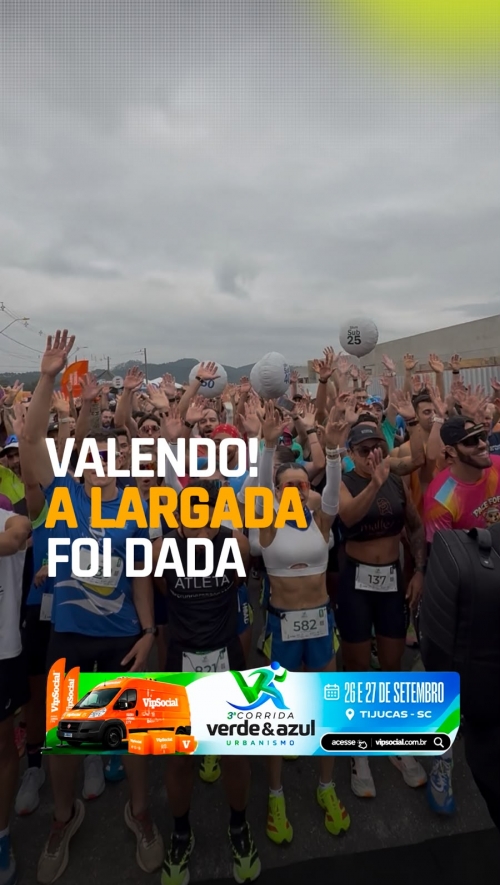A largada foi dada