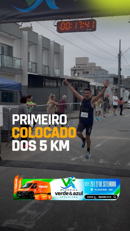 Primeiro colocado dos 5km