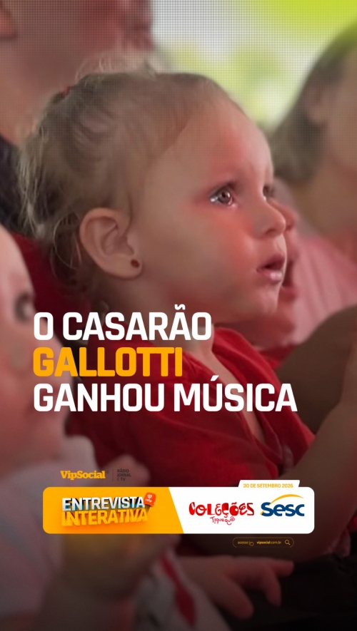 O palco do Casarão Gallotti ganhou música, brincadeiras e muita interação
