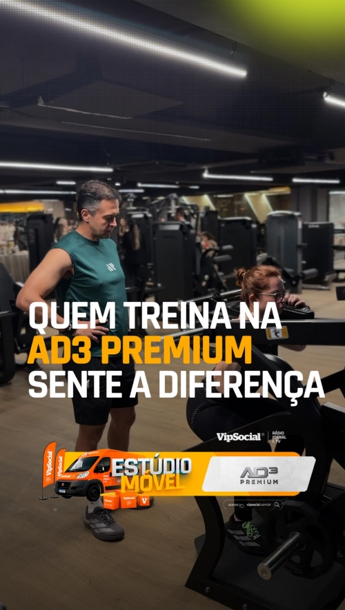 Quem treina na AD3 Premium sente a diferença! 