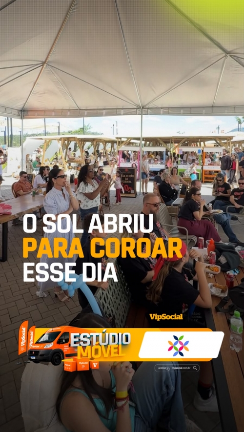 O sol abriu para coroar esse dia especial na feirinha