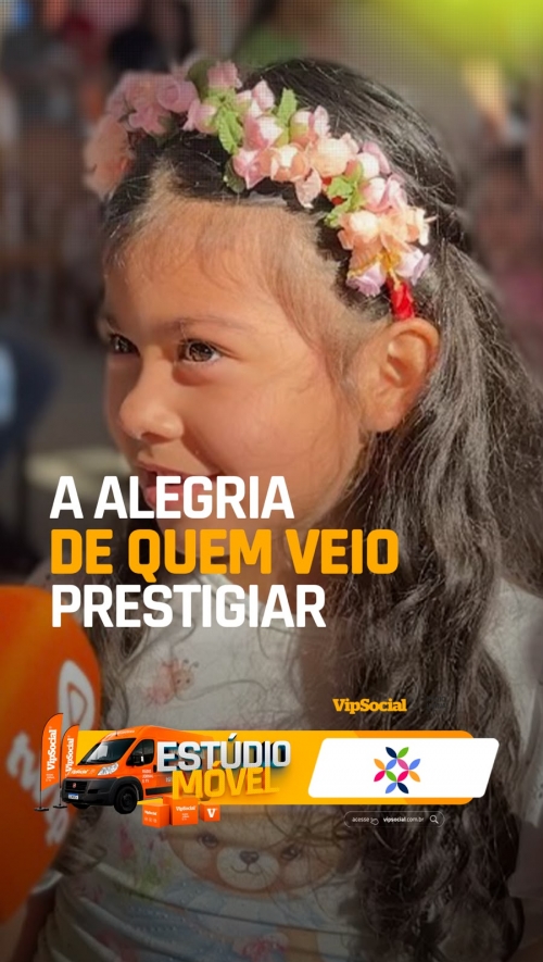 A alegria de quem veio prestigiar a feirinha