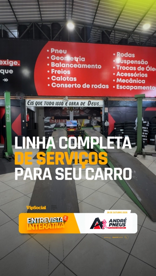Na André Pneus Auto Center, você encontra uma linha completa de serviços