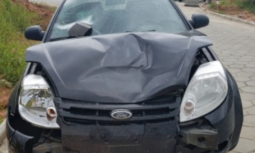 Acidente de trânsito envolvendo moto deixa uma vítima em estado grave 
