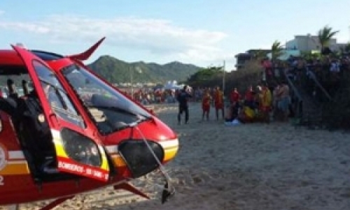 Turista se afoga e precisa ser transportada com urgência para o hospital