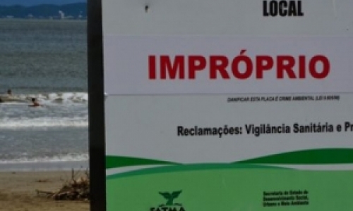 Alerta para as praias impróprias após as chuvas, confira a região do Vale Tijucas