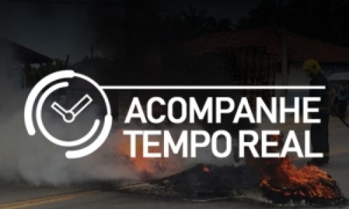 TEMPO REAL: Pneus são queimados na SC-410 em manifestação contra aumento do combustível