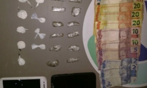 Três adolescentes entre 13 e 15 anos são apreendidos por tráfico de drogas
