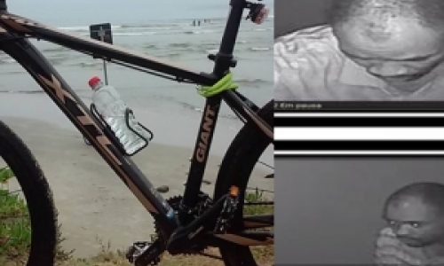 Polícia pede auxílio para localizar autor de furto de bicicleta avaliada em R$ 8,5 mil