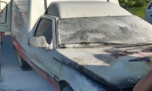 Princípio de incêndio em veículo assusta motorista e populares na SC-408