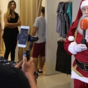 Veja como foi a chegada do Papai Noel na Promofashion de São João Batista