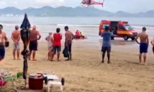 Jovem de 22 anos morre ao entrar no mar na Praia do Perequê, em Porto Belo