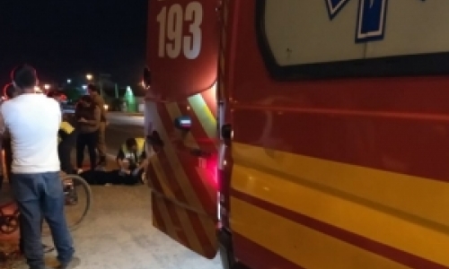 Colisão entre carro e moto na SC-410 deixa mulher ferida