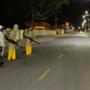 Tijucas recebe pulverização nos principais locais da região