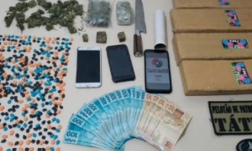 Comprimidos de ecstasy  e outras drogas são localizadas próximo ao pedágio, na BR-101