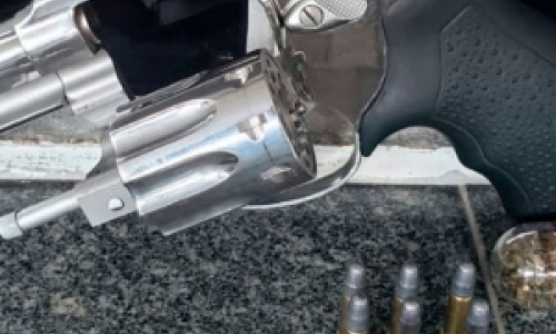 Munições e arma de fogo são apreendidas em residência de motorista abordado