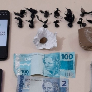 Menor de idade é apreendido por traficar haxixe e cocaína