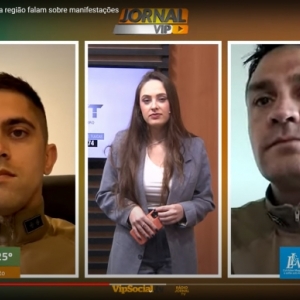 Comandantes da Polícia Militar da região falam sobre manifestações