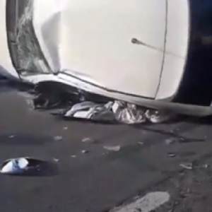 Acidente envolvendo cinco carros na BR-101 deixa uma pessoa ferida