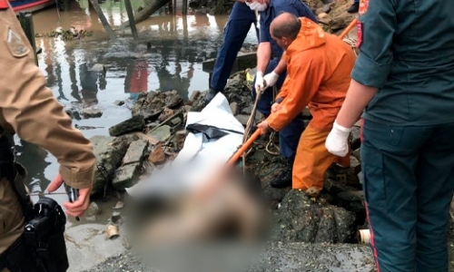 URGENTE: Corpo encontrado em rio é identificado por familiares