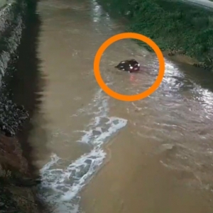 ASSUSTADOR: vídeo mostra o momento em que veículo é arrastado por correnteza