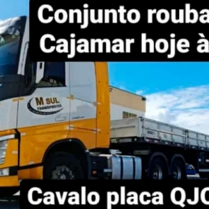 Empresa de Tijucas tem carreta tomada por assaltantes em São Paulo