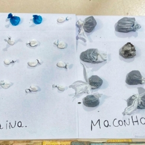 Dupla é presa com porções de maconha e cocaína no Jardim Progresso