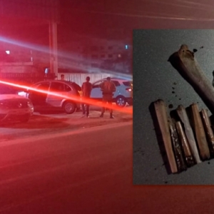 Em barreira policial, condutor de carro é flagrado fumando maconha