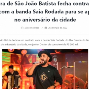 Prefeitura de São João Batista contrata banda por R$200 mil? Entenda a confusão