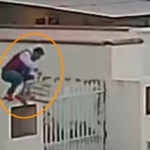 Câmeras de segurança flagram criminoso invadindo e furtando residência 