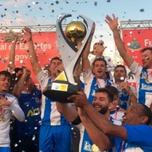 Festa no Timbé! Cruzeiro leva a taça da Série B de Tijucas