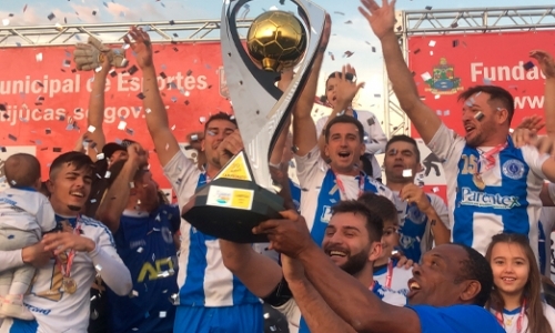 Festa no Timbé! Cruzeiro leva a taça da Série B de Tijucas