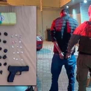 Traficante é preso com diversas porções de maconha, cocaína, skank e ecstasy 