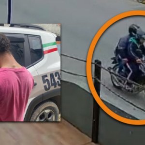 Motoqueiro envolvido em assalto é preso; outro autor segue foragido