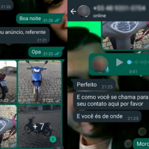 Tijuquense é alvo de tentativa de estelionato em venda de motocicleta