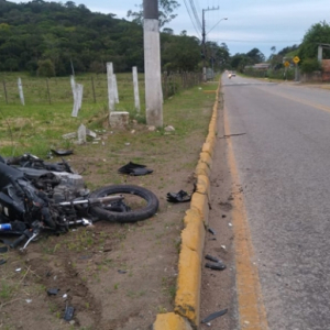 Motorista embriagado provoca acidente e motociclista sofre três fraturas expostas