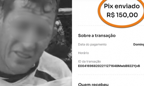 Homem que se passava por cadeirante recebeu Pix de até 150 reais