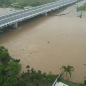 Leitura no Rio Tijucas indica redução no nível das águas em São João Batista