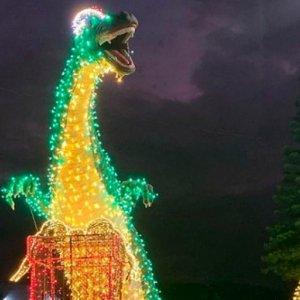 Decoração natalina chama a atenção em praça principal da cidade