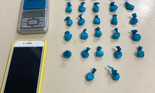 Preso em flagrante por tráfico de drogas é denunciado à polícia