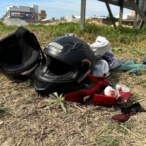 VÍDEO: Acidente em Tijucas deixa motociclista em estado grave