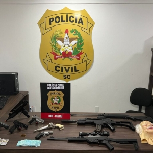 Chefe da quadrilha, preso no Joaia, tinha um arsenal de guerra 