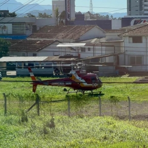 Morador de Tijucas sofre parada respiratória é transferido às pressas 