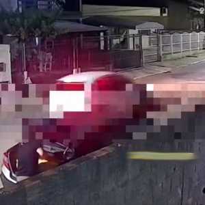 Motorista de carro é flagrado ao abandonar móvel em via pública