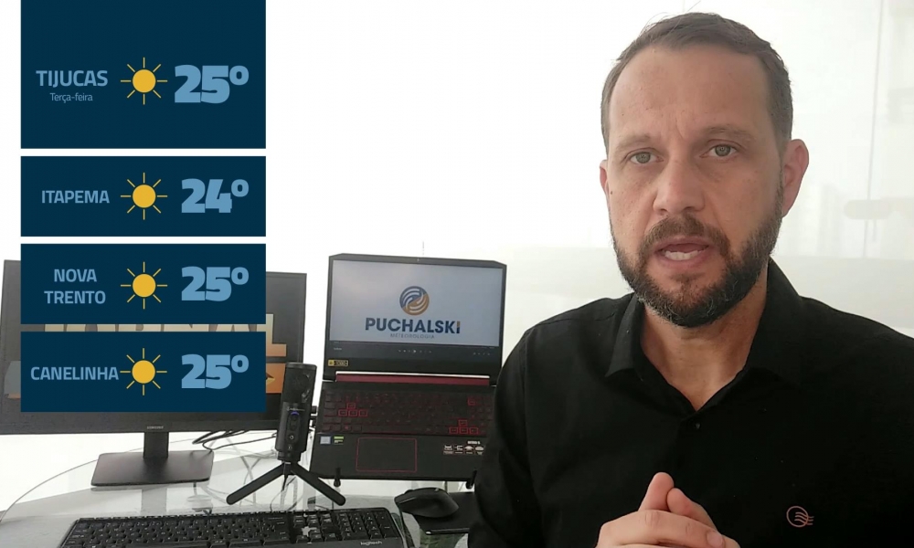 PREVISÃO DO TEMPO: Leandro Puchalski como tempo ficará nesta quarta-feira em toda região
