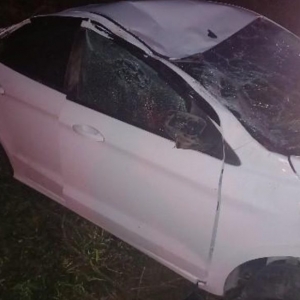 Jovem de 19 anos escapa por pouco de acidente grave na SC-108