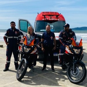 Em Itapema: Samu inova com ‘motolâncias’ para atendimento de emergência 