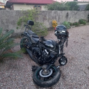 PLANTÃO: Acidente na SC-410 em Tijucas, deixa motociclista em estado grave